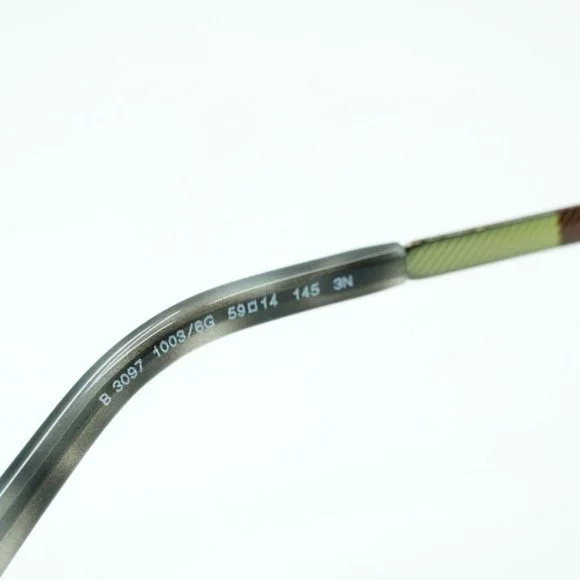 FINAL PRICE NEW BURBERRY BE3097 10036G PILOT GREY / MIRRORED SILVER SUNGLASSES - Picture 5 of 7